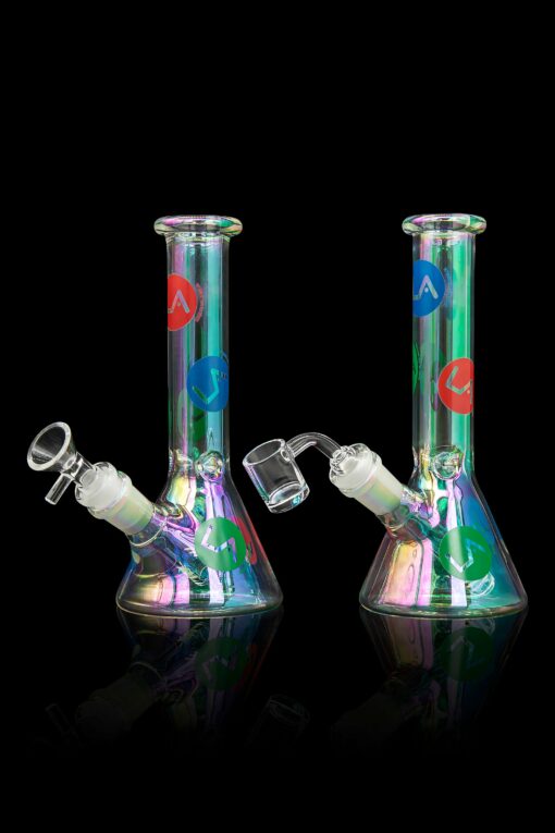 Shop LA Pipes Limited Edition 8" Iridescent Disco Beaker Set in australian