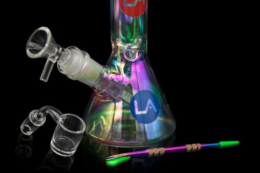 Shop LA Pipes Limited Edition 8" Iridescent Disco Beaker Set in australian