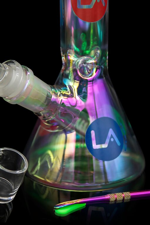 Shop LA Pipes Limited Edition 8" Iridescent Disco Beaker Set in australian