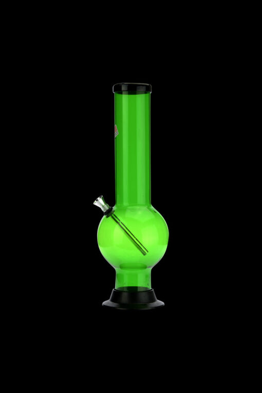 Shop Acrylic Straight Tube Bubble Base Bong with Carb Hole in australian