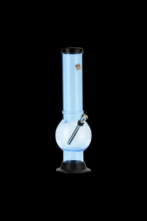 Shop Acrylic Straight Tube Bubble Base Bong with Maria in australian