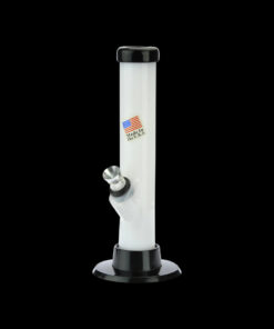 Shop Acrylic Straight Tube Mini Bong with Carb Hole in australian