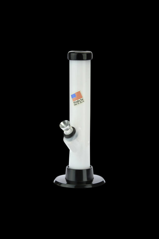 Shop Acrylic Straight Tube Mini Bong with Carb Hole in australian