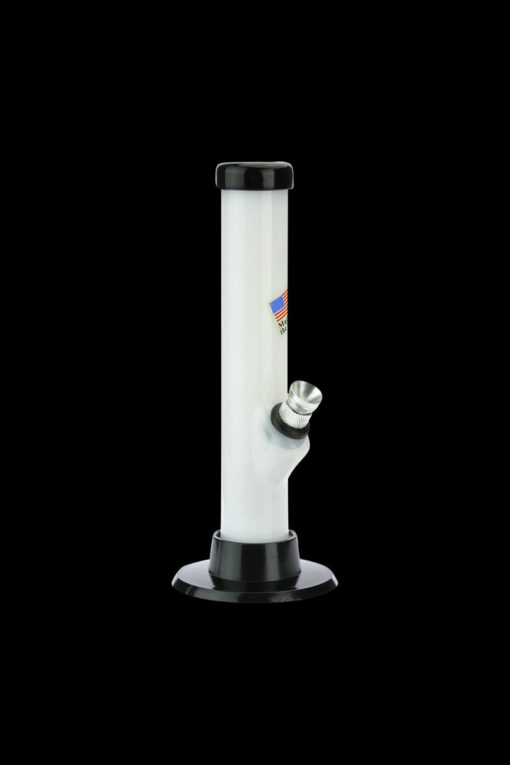 Shop Acrylic Straight Tube Mini Bong with Carb Hole in australian