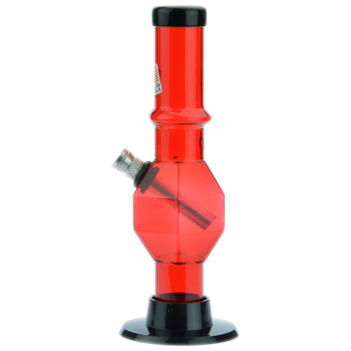 Shop Acrylic Straight Tube Bubble Base Mini Bong with Maria in australian