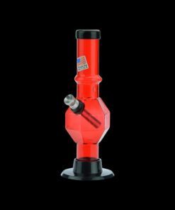 Shop Acrylic Straight Tube Bubble Base Mini Bong with Maria in australian