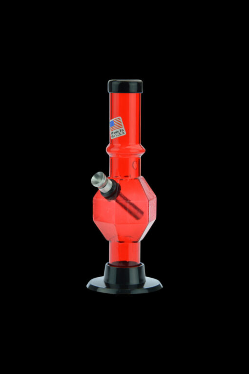 Shop Acrylic Straight Tube Bubble Base Mini Bong with Maria in australian