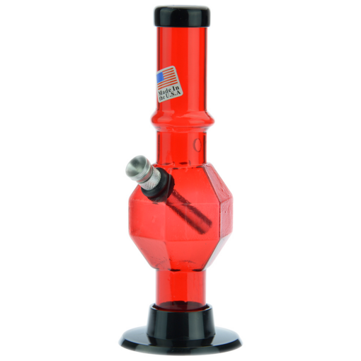 Shop Acrylic Straight Tube Bubble Base Mini Bong with Maria in australian