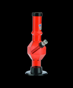 Shop Acrylic Straight Tube Bubble Base Mini Bong with Maria in australian