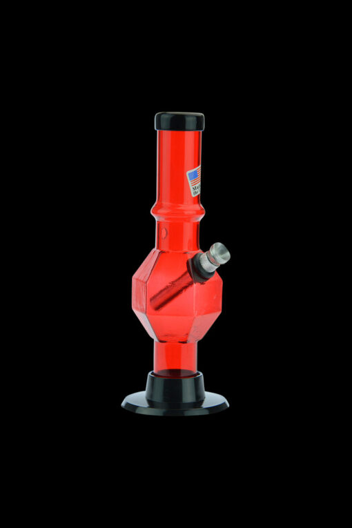 Shop Acrylic Straight Tube Bubble Base Mini Bong with Maria in australian