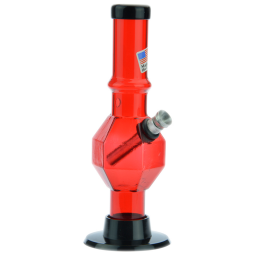 Shop Acrylic Straight Tube Bubble Base Mini Bong with Maria in australian