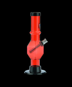 Shop Acrylic Straight Tube Bubble Base Mini Bong with Maria in australian