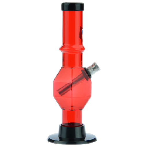 Shop Acrylic Straight Tube Bubble Base Mini Bong with Maria in australian