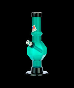 Shop Acrylic Straight Tube Bubble Base Mini Bong with Maria in australian