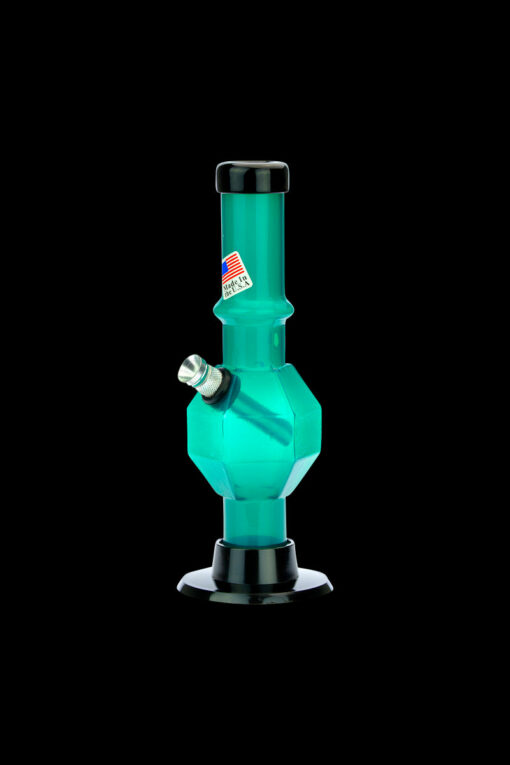 Shop Acrylic Straight Tube Bubble Base Mini Bong with Maria in australian