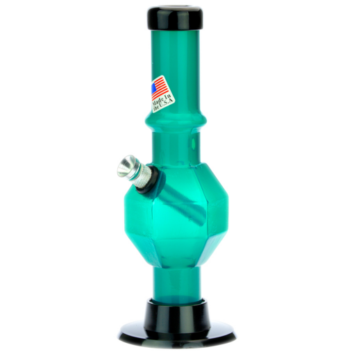 Shop Acrylic Straight Tube Bubble Base Mini Bong with Maria in australian