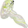 Shop LA Pipes Green Slyme and Bubble Gum Twist Hammer Pipe in australian