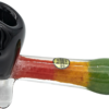 Shop LA Pipes "Sattdown Rasta" Sherlock Glass Pipe in australian