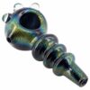 Shop LA Pipes Solid Blue Dichro Maria Ringed Spoon Pipe in australian