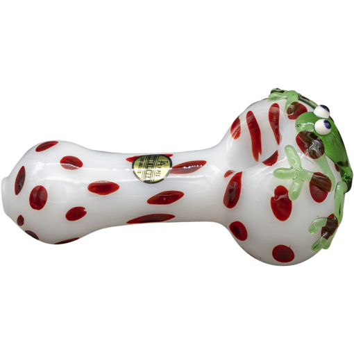 Shop LA Pipes "Spotted Poison Frog" Spoon Glass Pipe in australian