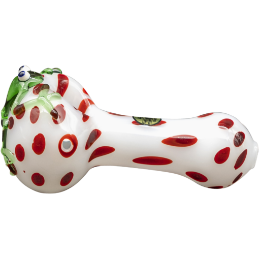 Shop LA Pipes "Spotted Poison Frog" Spoon Glass Pipe in australian