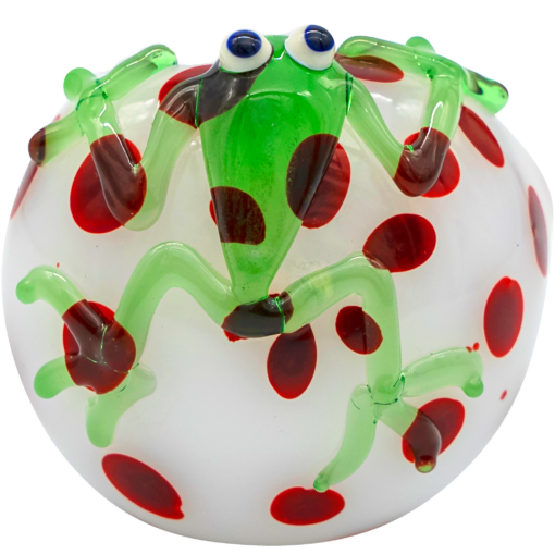 Shop LA Pipes "Spotted Poison Frog" Spoon Glass Pipe in australian
