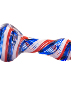 Shop LA Pipes Stars and Stripes Independence Glass Spoon Pipe in australian