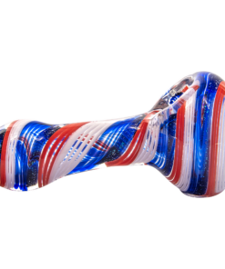 Shop LA Pipes Stars and Stripes Independence Glass Spoon Pipe in australian
