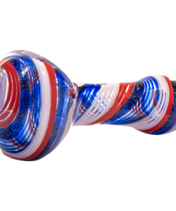 Shop LA Pipes Stars and Stripes Independence Glass Spoon Pipe in australian