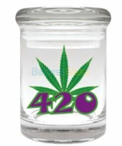 Shop Leaf Printed Stash Jar for 1/8 oz in australian