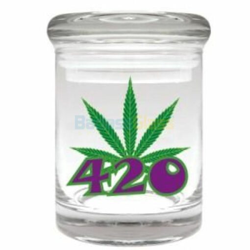 Shop Leaf Printed Stash Jar for 1/8 oz in australian