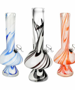 Shop Marvelous Mushroom Soft Glass Water Pipe - 12 inch in australian