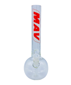 Shop MAV Glass 16" 9mm Old School Bubble Bottom Bong Retro Logo in australian