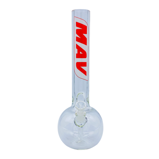 Shop MAV Glass 16" 9mm Old School Bubble Bottom Bong Retro Logo in australian