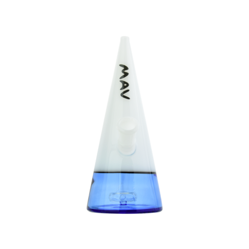 Shop MAV Glass Beacon 7" Triangle Bong w/ Slitted Puck Diffuser & Vibrant Colors in australian