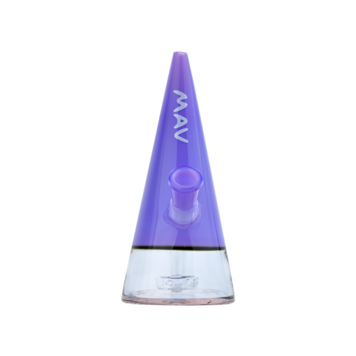 Shop MAV Glass Beacon 7" Triangle Bong w/ Slitted Puck Diffuser & Vibrant Colors in australian