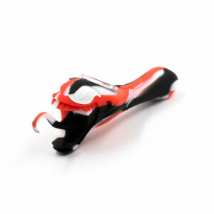 Shop Venomous Silicone Pipe - Red White Black in australian