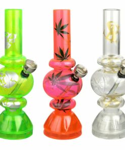 Shop Mini Acrylic Bubble Water Pipe with Grinder Base in australian