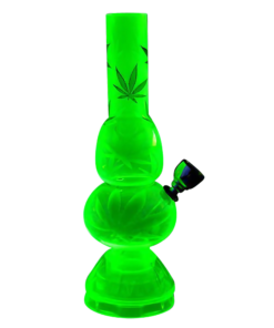 Shop Mini Acrylic Double Bubble Water Pipe with Built in Grinder Base in australian