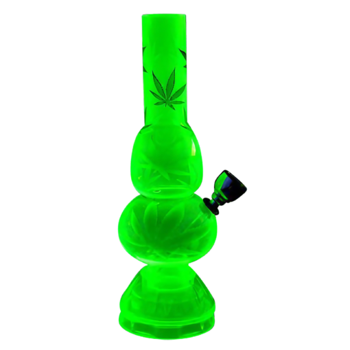 Shop Mini Acrylic Double Bubble Water Pipe with Built in Grinder Base in australian