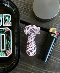 Shop Mini Pink Glass Pipe in australian