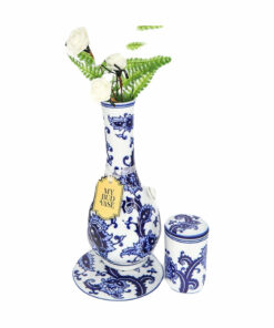 Shop My Bud Vase "Joy" Porcelain Bong Set with Stash Container & Coaster in australian