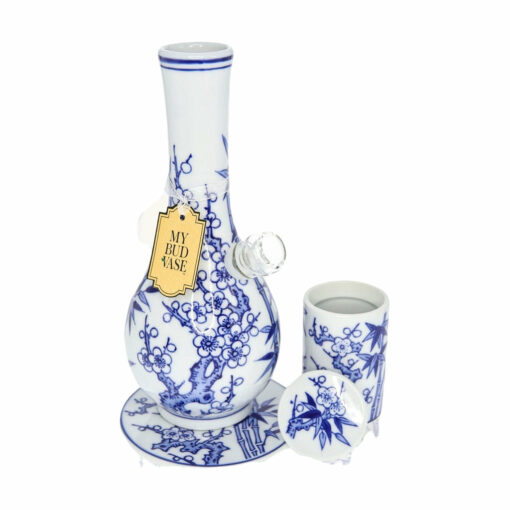 Shop My Bud Vase Luxury "Luck" Oriental Art Bong - Handmade Porcelain in australian