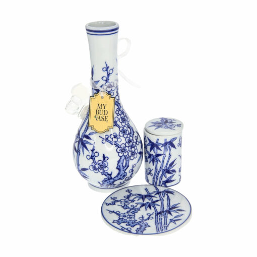 Shop My Bud Vase Luxury "Luck" Oriental Art Bong - Handmade Porcelain in australian