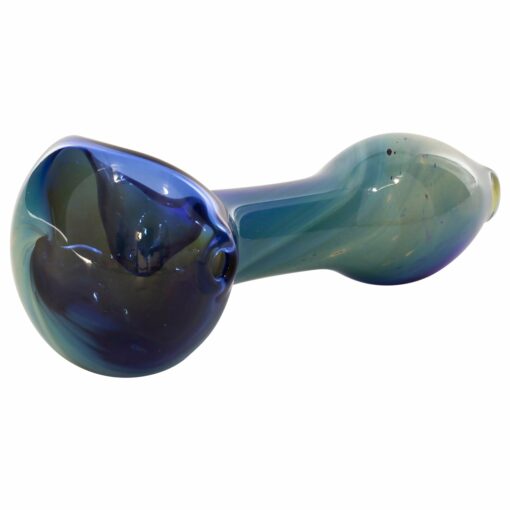 Shop LA Pipes Cosmic Nebula Glass Spoon Pipe - Durable Borosilicate Art Piece in australian