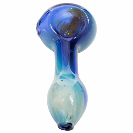 Shop LA Pipes Cosmic Nebula Glass Spoon Pipe - Durable Borosilicate Art Piece in australian