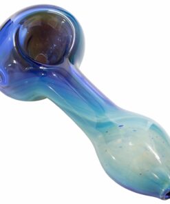 Shop LA Pipes Cosmic Nebula Glass Spoon Pipe - Durable Borosilicate Art Piece in australian