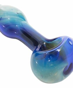 Shop LA Pipes Cosmic Nebula Glass Spoon Pipe - Durable Borosilicate Art Piece in australian