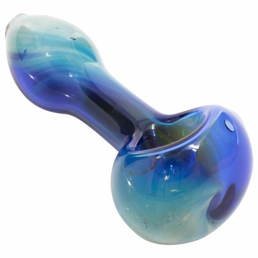 Shop LA Pipes Cosmic Nebula Glass Spoon Pipe - Durable Borosilicate Art Piece in australian