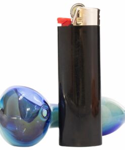 Shop LA Pipes Cosmic Nebula Glass Spoon Pipe - Durable Borosilicate Art Piece in australian